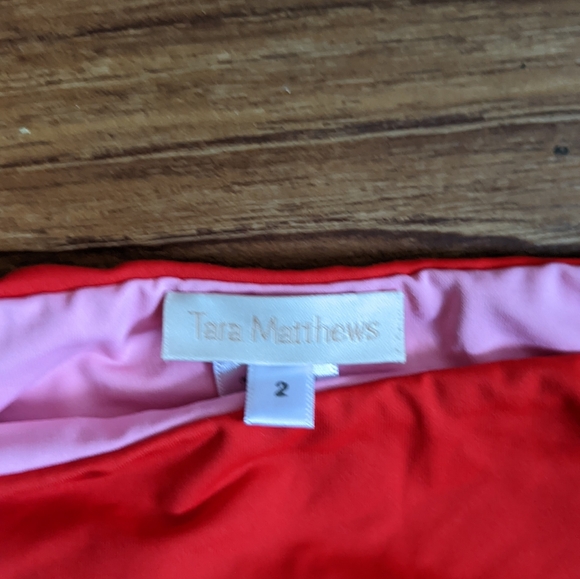 Tara Matthews MURTOLI REVERSIBLE BIKINI SET IN RED/PINK - Picture 3 of 4